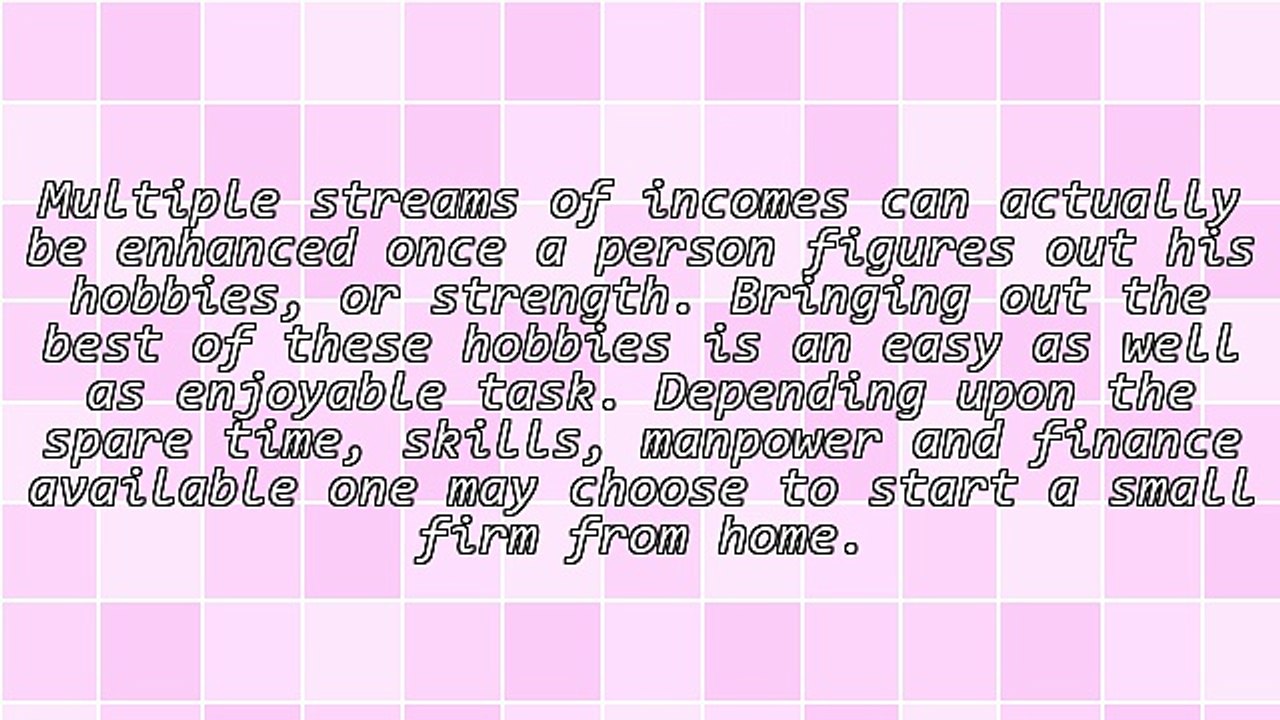 Multiple Streams Of Incomes