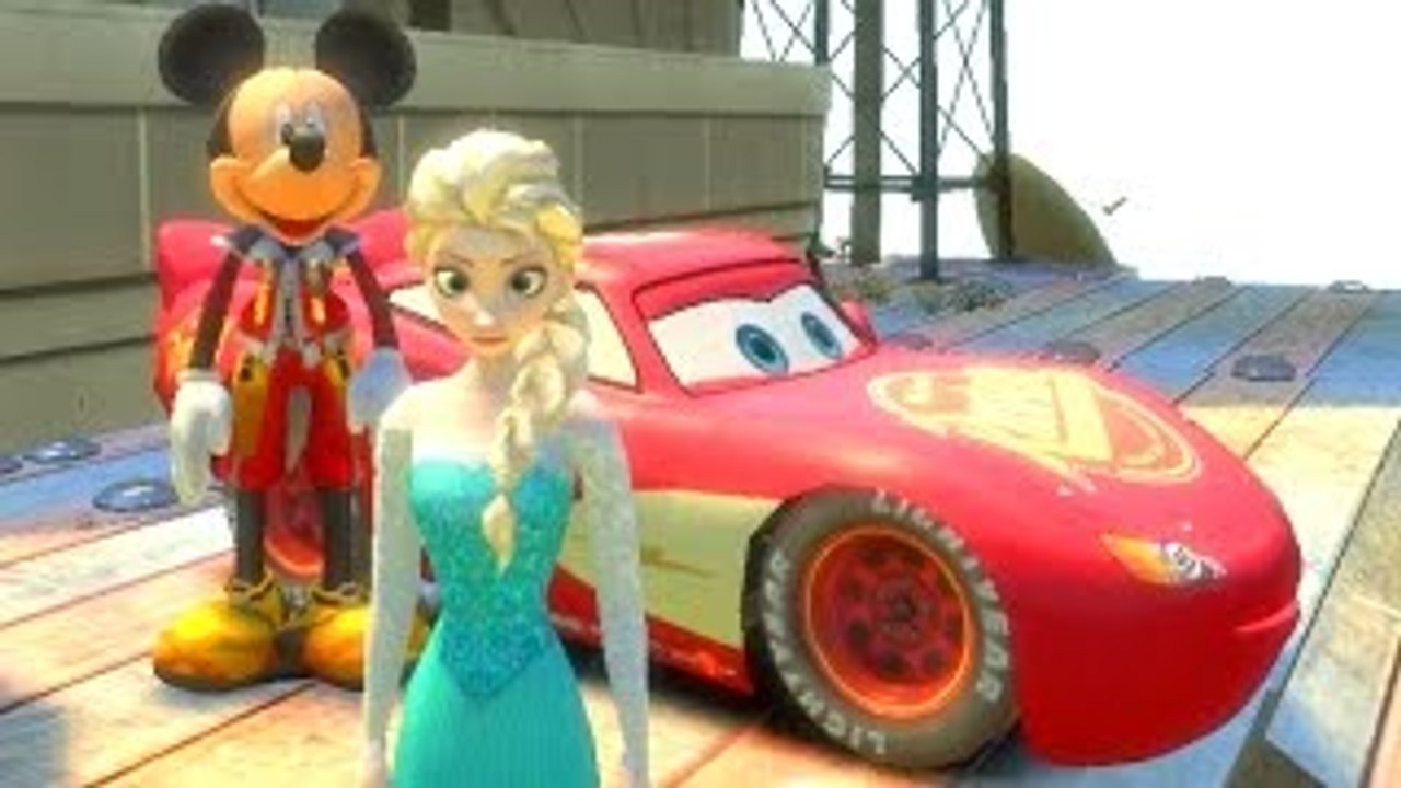 Fun Disney Mickey Mouse Lightning Cars, Elsa The Snow Queen and Nursery Rhymes