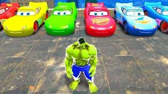 HULK SMASH CARS PARTY! NEW Custom Lightning CARS McQueen!! Nursery Rhymes Songs Finger F