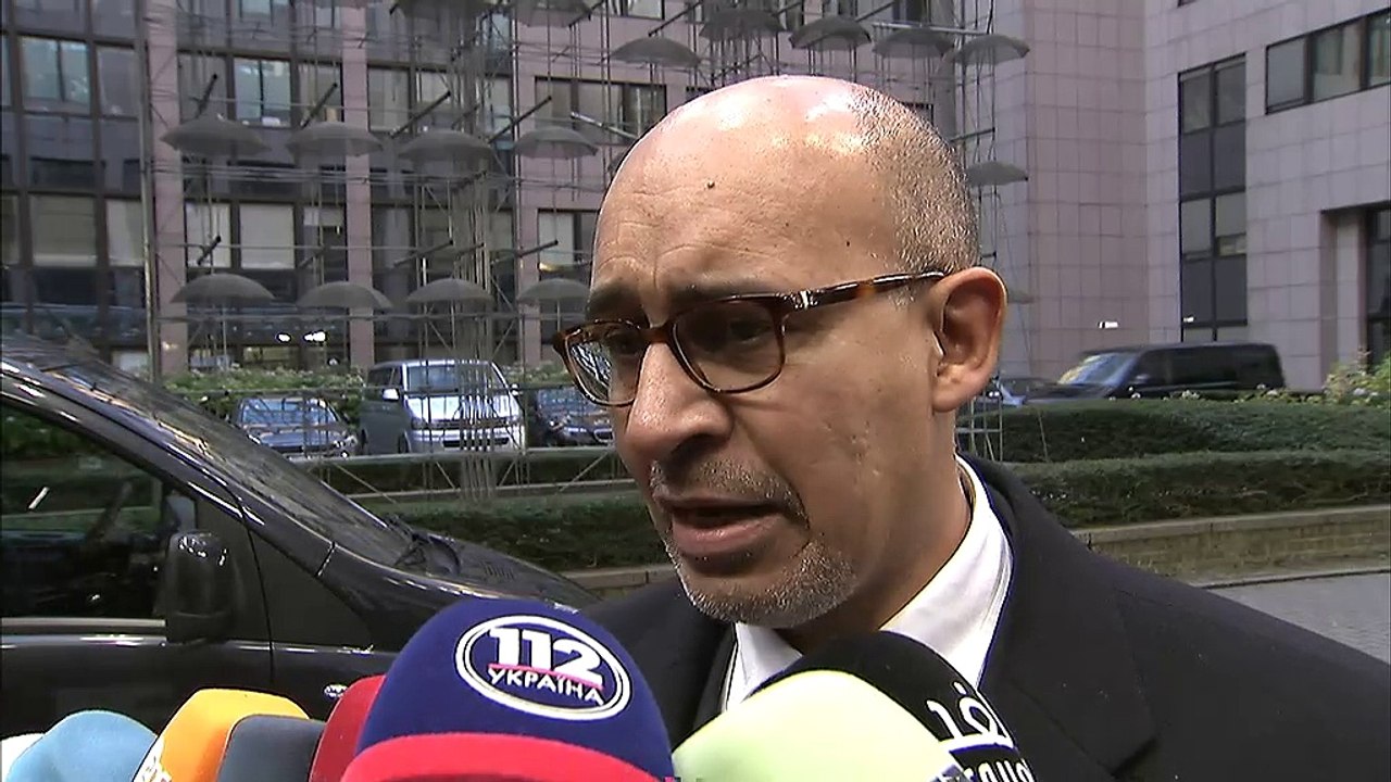 Arrivée et déclaration d'Harlem DÉSIR au Conseil Affaires étrangères de l'UE