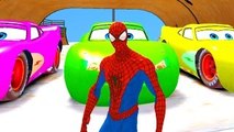 NEW Cars Smash Party w/ Spiderman and Disney Lightning McQueen Cars Colors