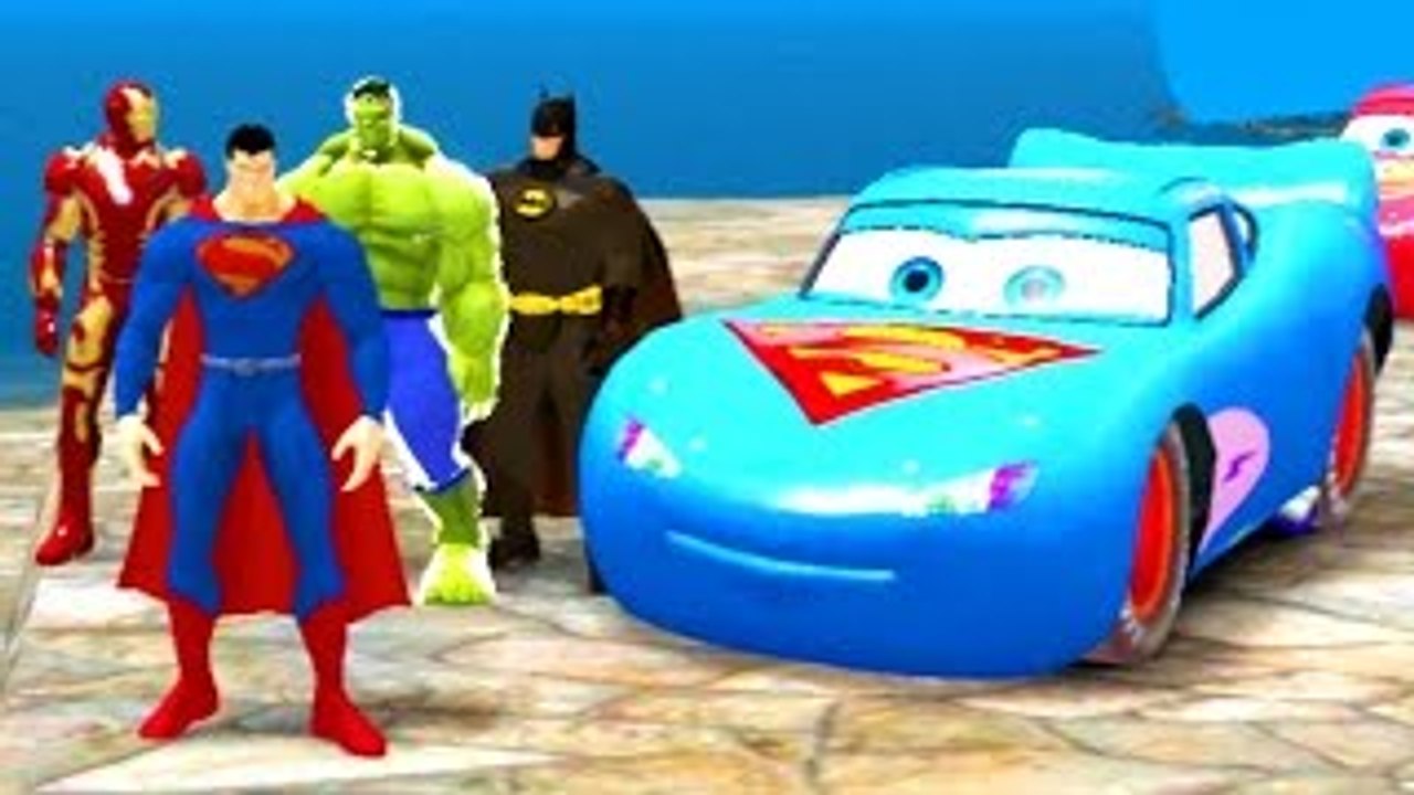 Super Hero Marvel The Avengers Iron Man Hulk Superman Batman w/ Custom Lighting McQueen Ca