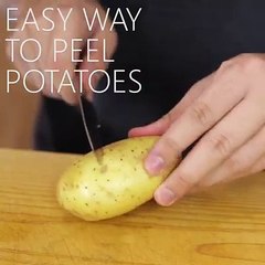Easy way to peel patatoes