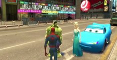 Lightning McQueen Cars, Superhero Rhymes for Children Spider-Man Frozen Disney Elsa Hulk, Marvel