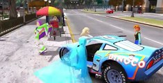 Elsa Snow Queen Frozen Anna Princess, Toy Story, with Disney Lightning McQueen Cars DINOCO