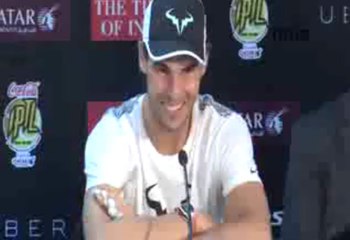 Rafael Nadal & Roger Federer Press conference in New Delhi. 12/12/2015