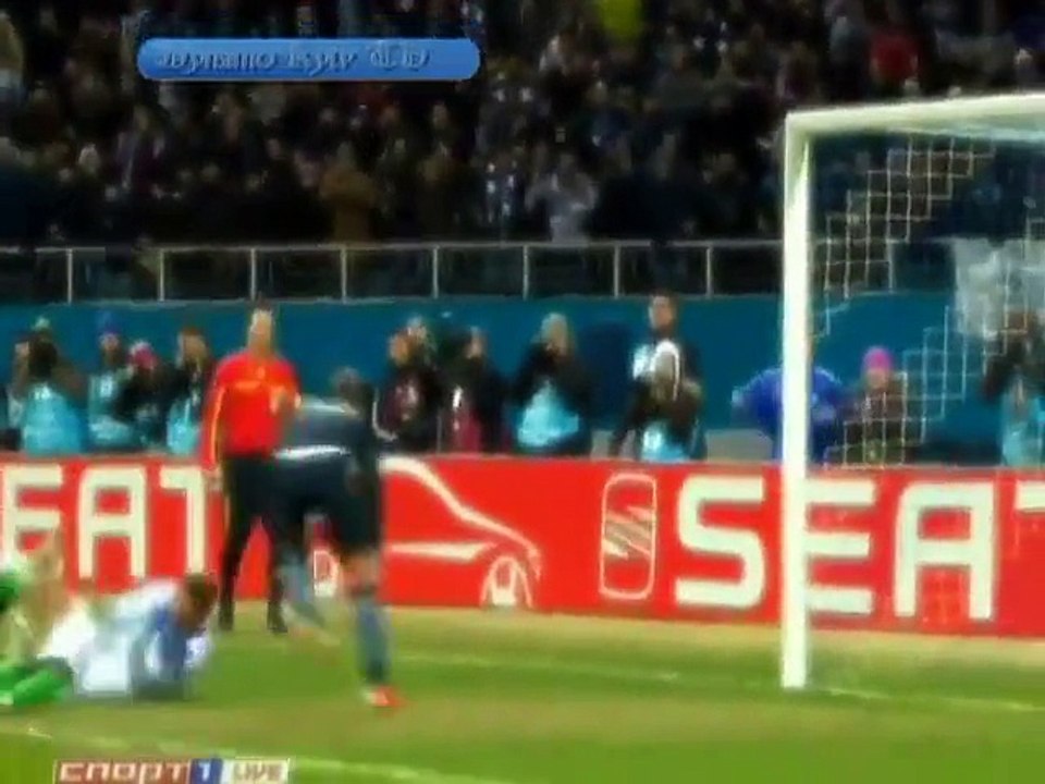 Лига Европы 2010-2011. 1/8 финала. Первый матч Динамо (Киев) 2:0 Манчестер Сити