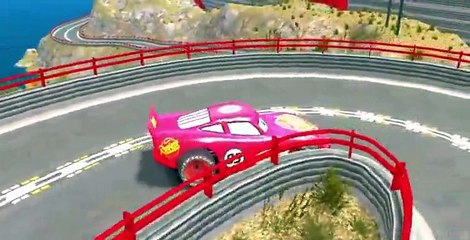 Spiderman & Disney Frozen VS Venom Race with Nursery Rhymes Songs Lightning McQueen Cars