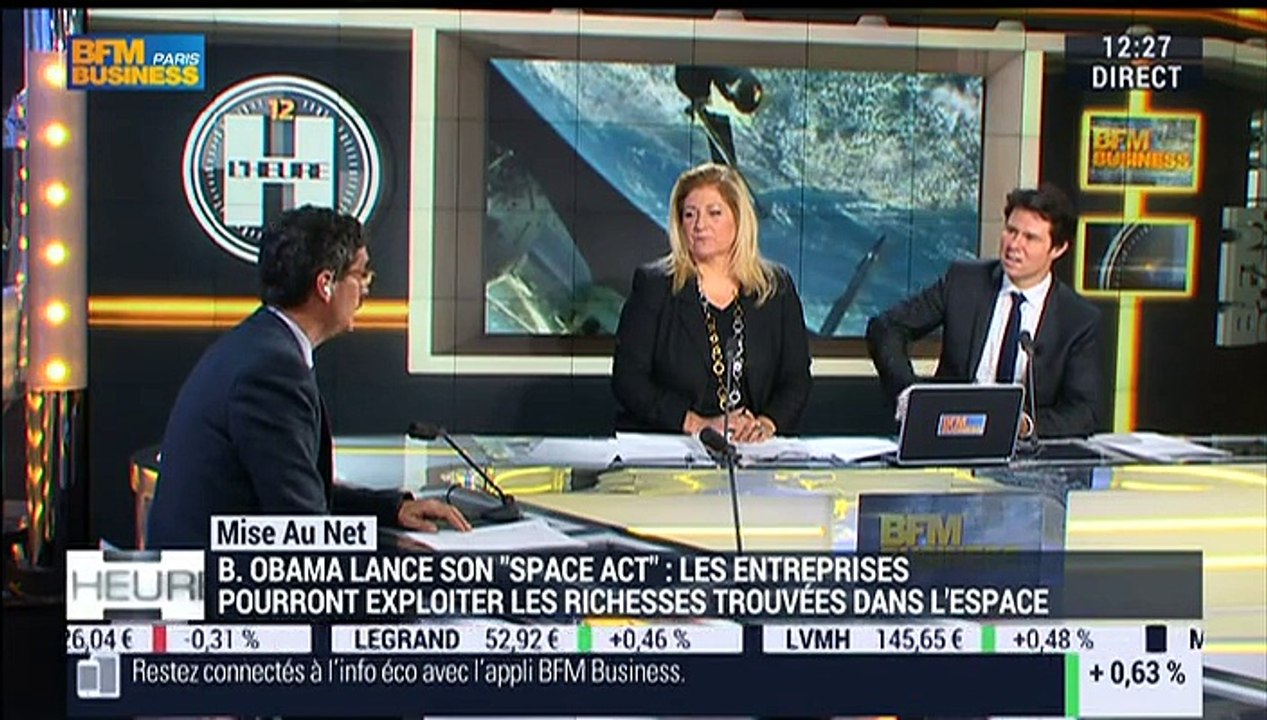 La mise au net : Barack Obama autorise les entreprises à exploiter les richesses de l'espace - 14/12