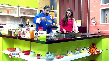 Kaalaan Keerai Bonda | Kitchen Galatta | Dt 14 12 15 | Sun TV