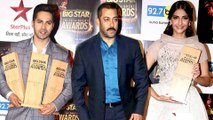 (VIDEO) Salman Khan ,Sonam Kapoor, Varun Dhawan Winners Of Big Star Entertainment Award 2015