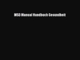 MSD Manual Handbuch Gesundheit PDF Download kostenlos