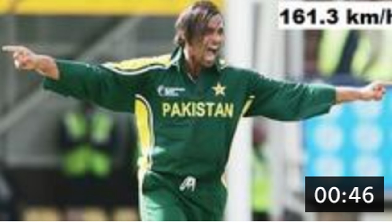 Shoaib Akhtar bollar Fastest Ball in Cricket History 161.3 km