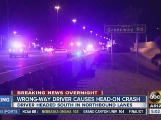 Wrong-way driver causes head-on crash