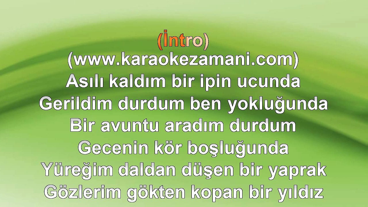 Ümit Sayın - Gönül Yareler İçinde - 2011 TÜRKÇE KARAOKE