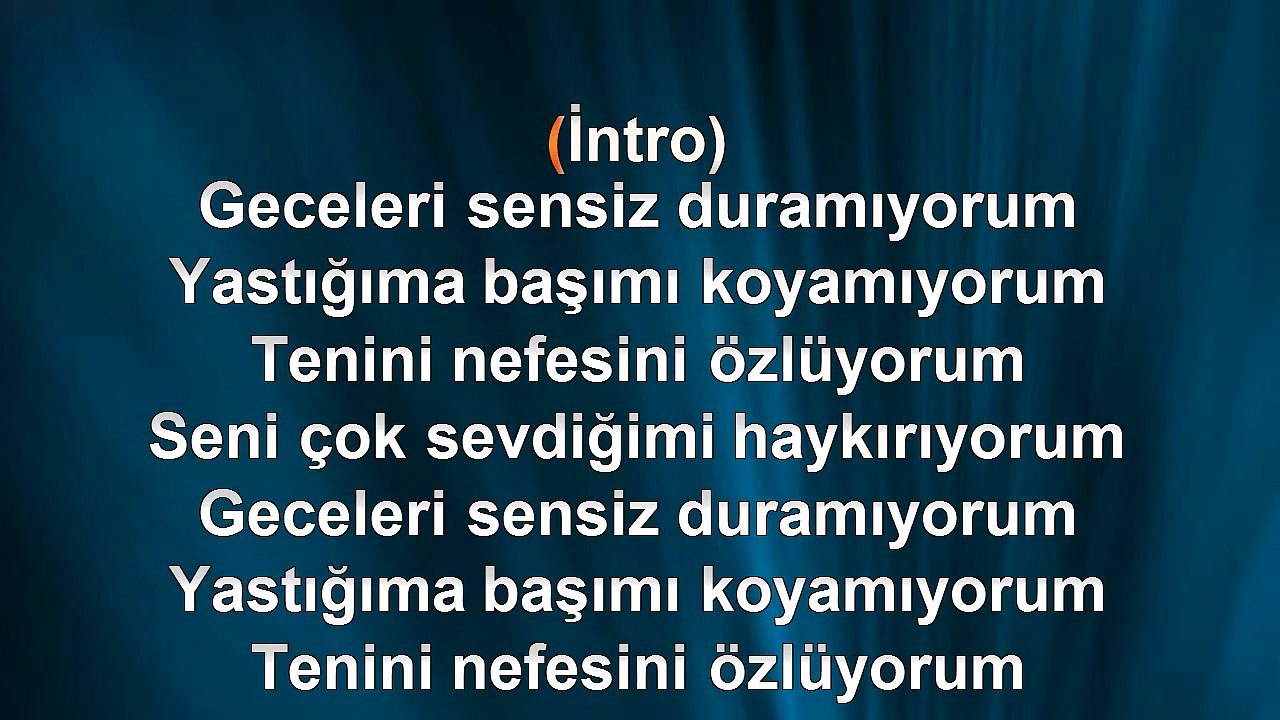 Volkan - Çıkalım Seninle Yıldızlara - 2011 TÜRKÇE KARAOKE