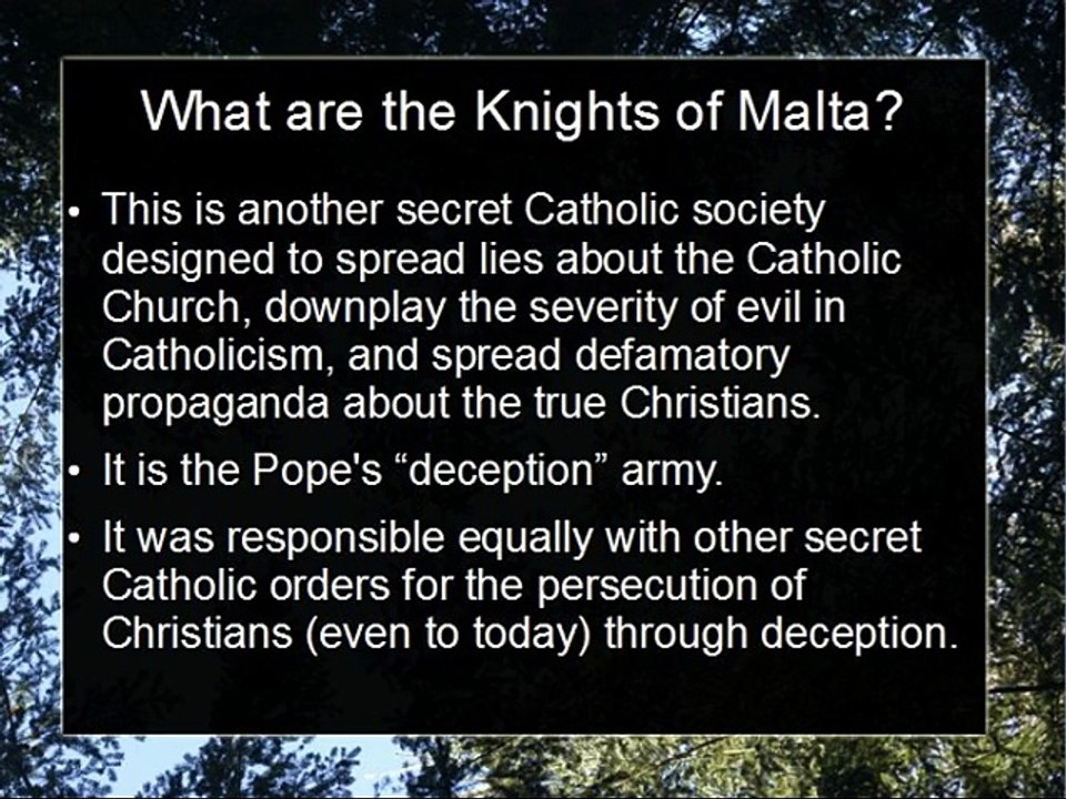 The Knights of Malta Exposed