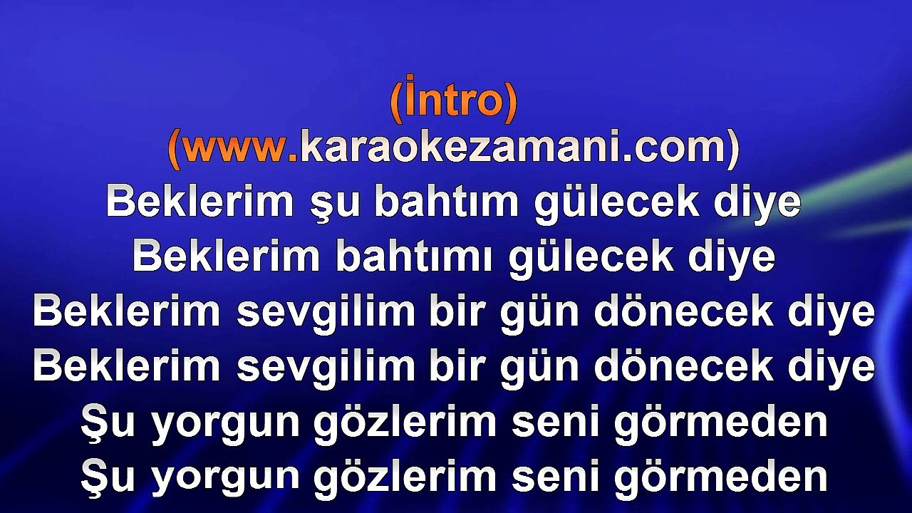 Yaşar - Yorgun Gözler - (2013) TÜRKÇE KARAOKE