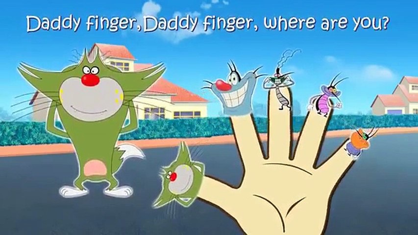 Oggy and the Cockroaches Finger Family Nursery Rhymes Dancing Kids TV -  Dailymotion Video