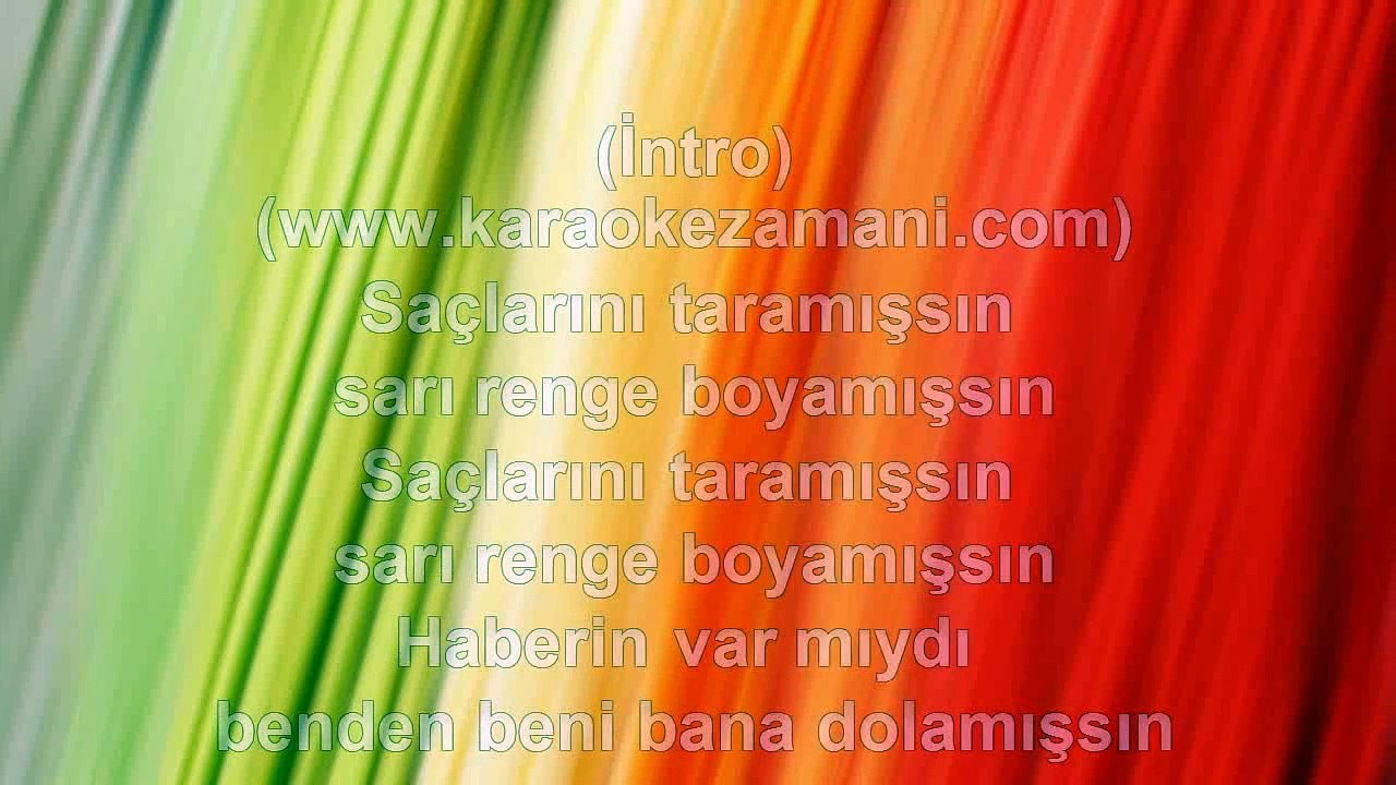Yavuz Bingöl - Saçlarını Taramışsın - (2012) TÜRKÇE KARAOKE