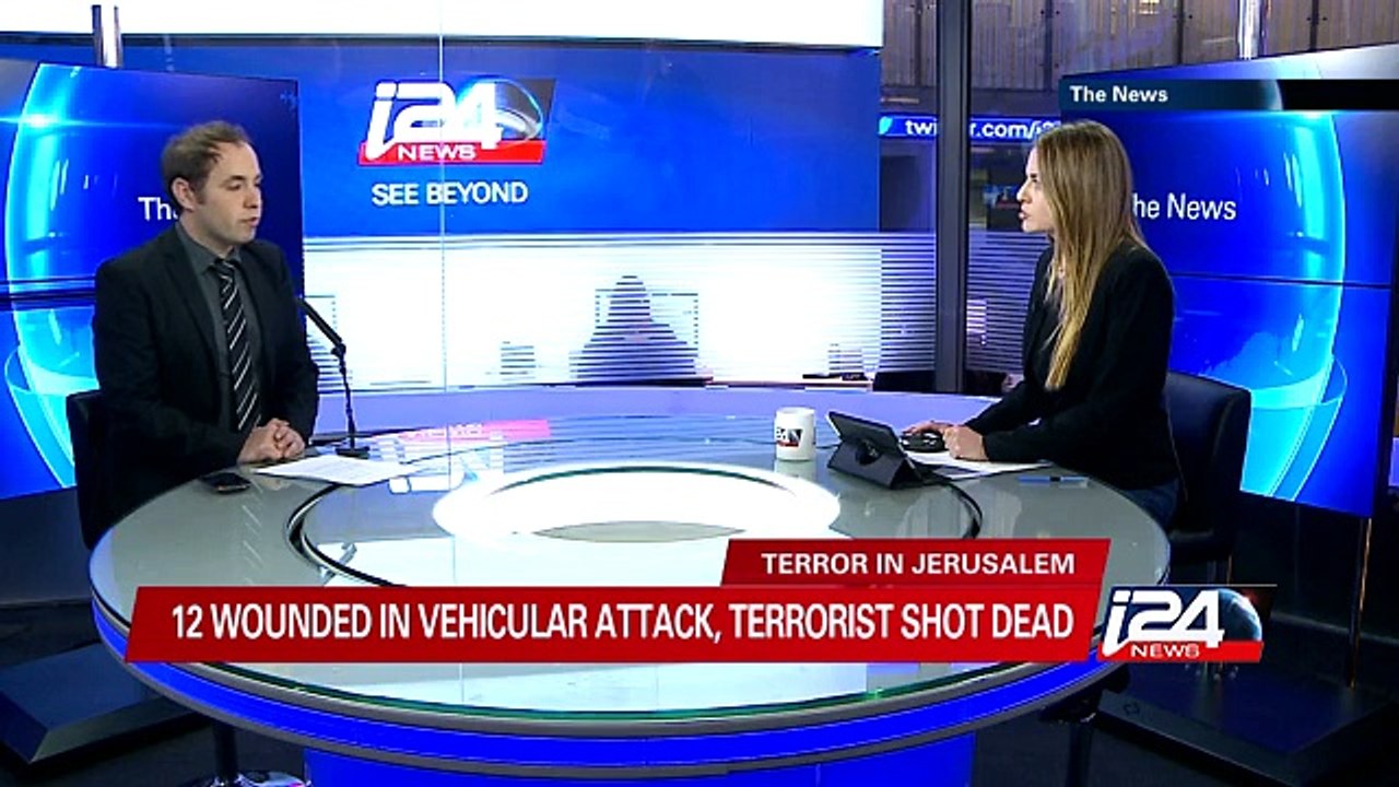 Jerusalem: 12 wounded in vehicular attack, terrorist shot dead