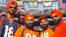 Turban-wearing Sikh fans hassled by fans and security at Broncos game