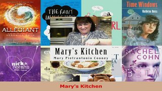 Read  Marys Kitchen Ebook Free