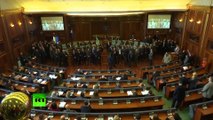 Kosovo : de nouveaux jets de gaz lacrymogène au Parlement
