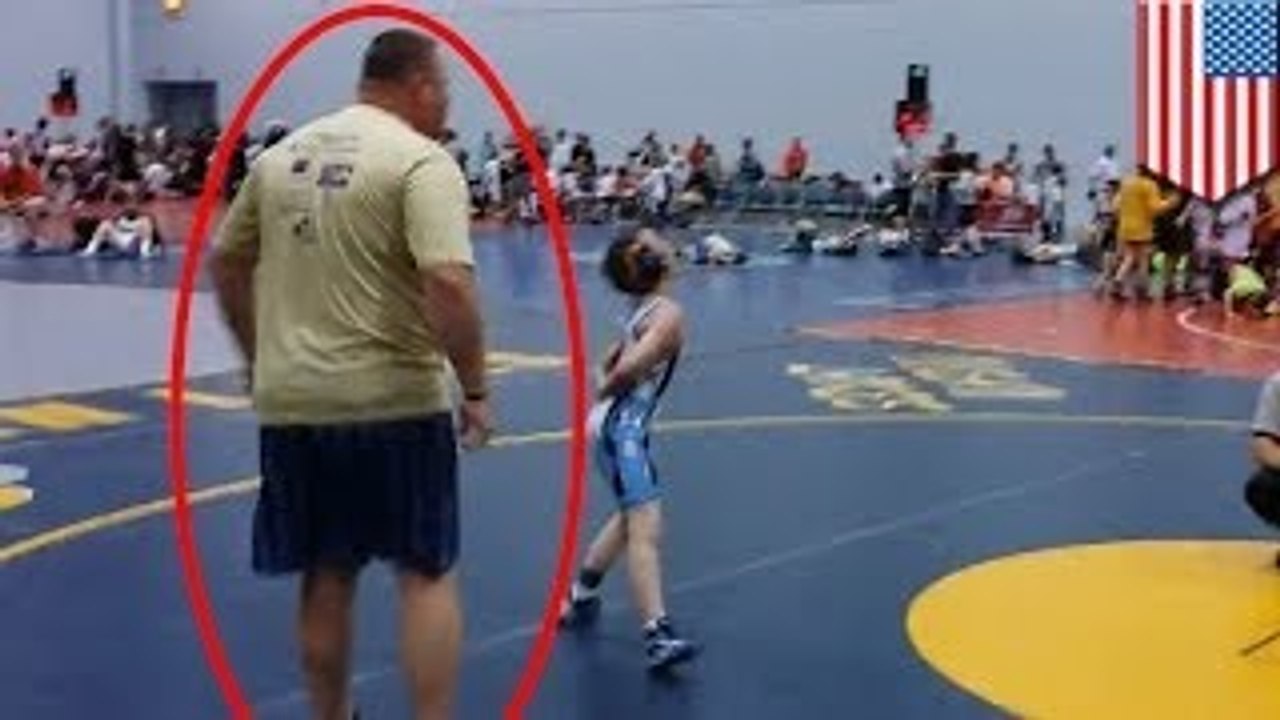 National Duals wrestler's angry father charges mat. Crazy sports dad or