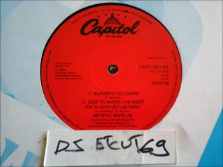 MYSTIC MERLIN -BURNED TO LEARN(RIP ETCUT)CAPITOL REC 80