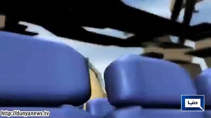 Plane roof exposed after crash.