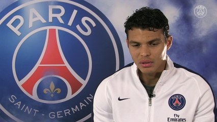 PSG-Chelsea, la réaction de Thiago Silva (©PSGTV)
