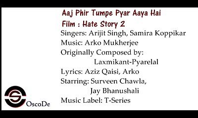Aaj Phir Tumpe Pyar Aaya Hai