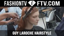 Hairstyle at Guy Laroche  Spring 2016 Paris Fashion Week | PFW | FTV.com