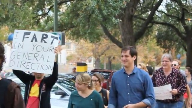 Mock UT shooting mocked by counterprotesters