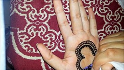 Mehendi Designs tutorial latest Heart shape designs - Easy Hearts Shaped Mehendi Design