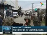 Tropas de ocupación israelíes arrestan a 11 palestinos