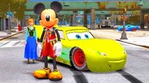 Mickey Mouse Meets his Friends Disney Cars McQueen & Princess Frozen Anna w/ Playground