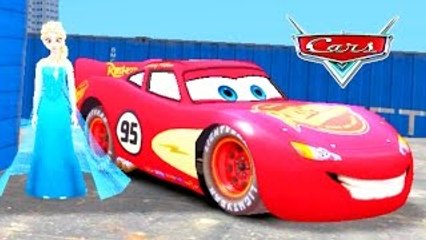 Disney 1080p HD Frozen Elsa & Disney Cars Lightning McQueen Fun Animation