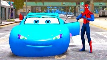 [MARVEL] Spiderman Playtime with Lightning McQueen Cars + Rhymes for Children