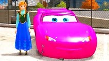 Nursery Rhymes & Songs for Children with Disney Frozen Princess Anna & Custom Cars Color P