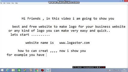 How to create free and easy website or business  logo