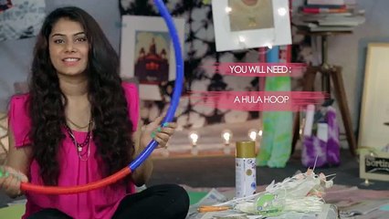 DIY Hula Hoop Photo Frame