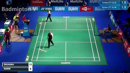 Nozomi OKUHARA vs Carolina MARIN 2015 Dubai Superseries womensingle Finals