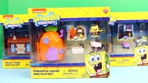 Nickelodeon Spongebob Squarepants Pineapple House Krusty Krab SquidWards Mini Playset