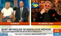 Burt Reynolds flirts with a giddy Samantha Armytage on Sunrise