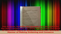 The Collects Epistles and Gospels with the Order for the Holy Communion and Other Offices PDF