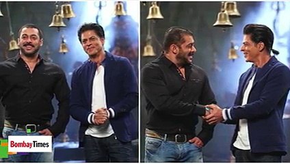 Bigg Boss 9 _ Salman Khan ROMANCES Shahrukh Khan in Gerua Song From Dilwale