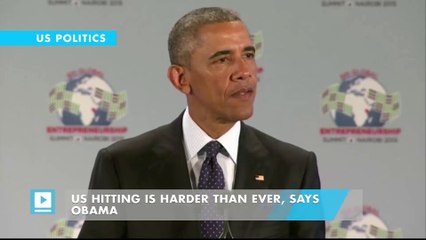 US hitting IS harder than ever, says Obama