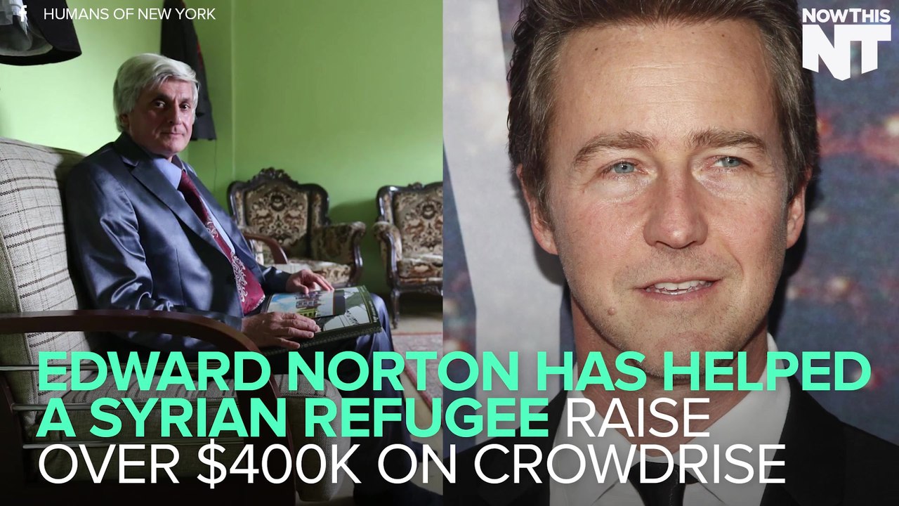 Edward Norton Helps Syrian Refugee